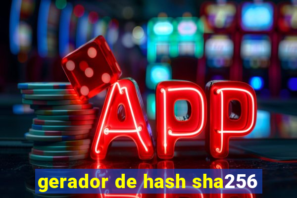 gerador de hash sha256